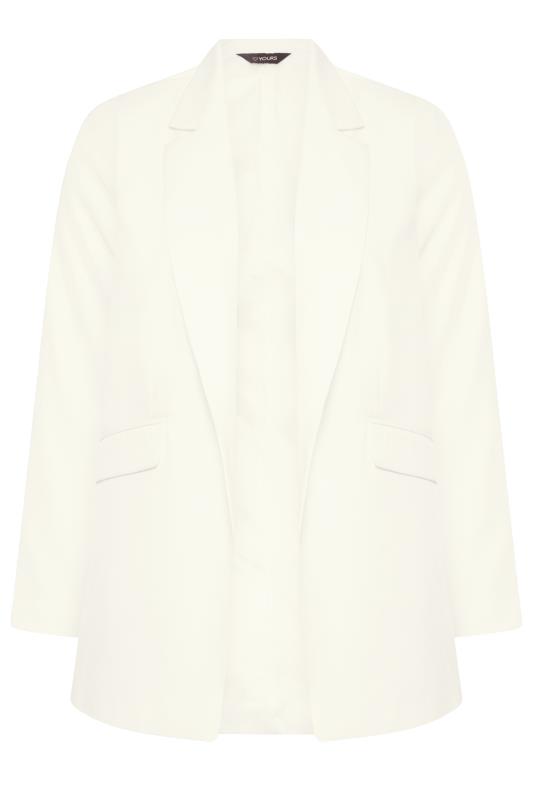 YOURS Plus Size Curve White Tailored Blazer 6