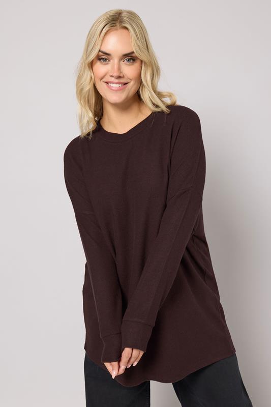  YOURS Curve Chocolate Brown Soft Touch Jumper