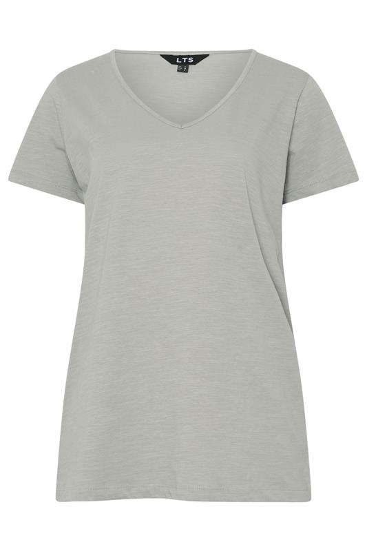 LTS Tall 2 Pack Pink & Grey Cotton V-Neck T-Shirts | Long Tall Sally  8