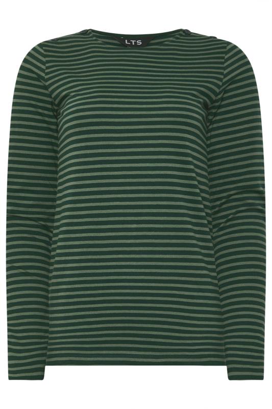 LTS Tall Green Striped Long Sleeve Top | Long Tall Sally 5