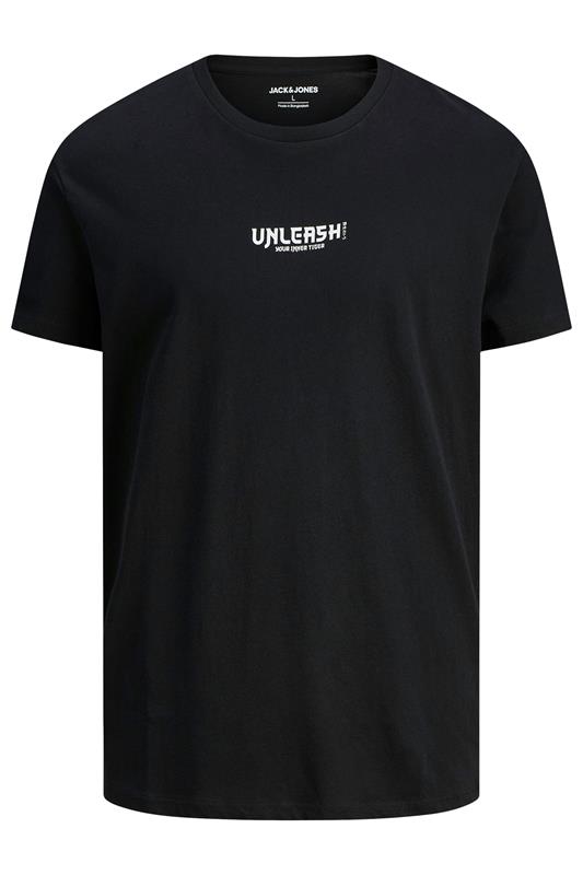 JACK & JONES Big & Tall Black Tiger Graphic T-Shirt | BadRhino 4