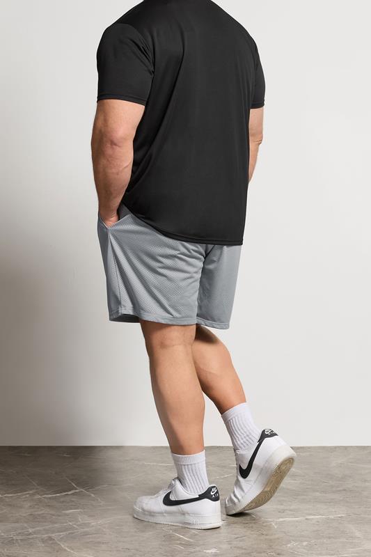 BadRhino Big & Tall Light Grey Lightweight Mesh Shorts | BadRhino 4