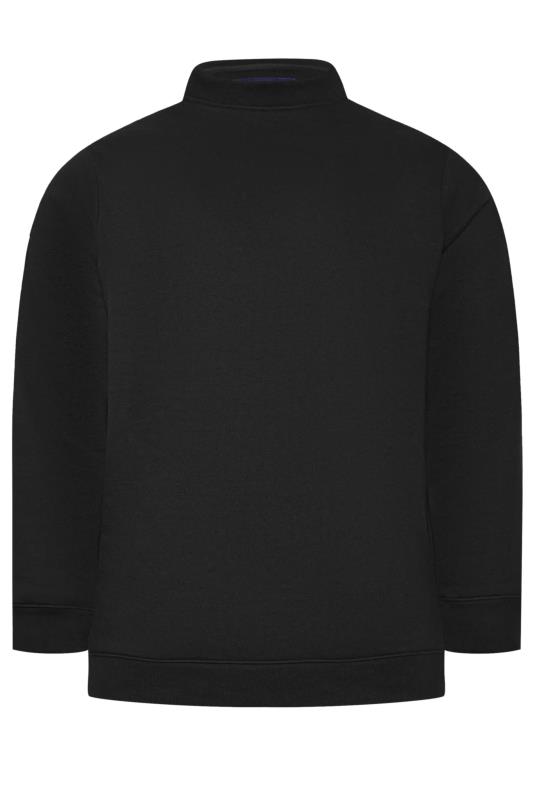 BadRhino Big & Tall Black Premium Crew Neck Sweatshirt | BadRhino 2