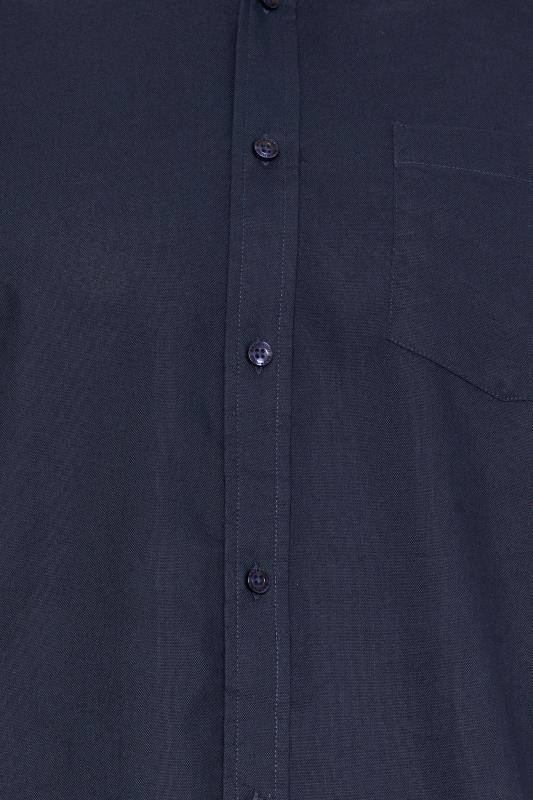 BadRhino Big & Tall Navy Blue Long Sleeve Oxford Shirt | BadRhino 6