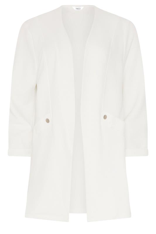 M&Co White Textured Jersey Jacket | M&Co 5
