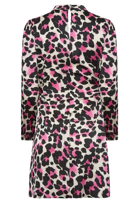 M&Co Pink Leopard Print High Neck Tunic Top | M&Co  8