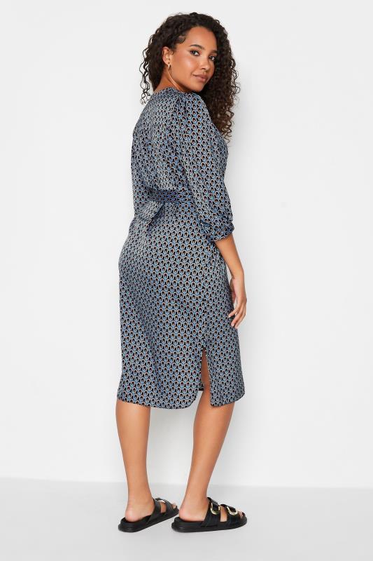 M&Co Blue Geometric Print Tunic Dress | M&Co 3