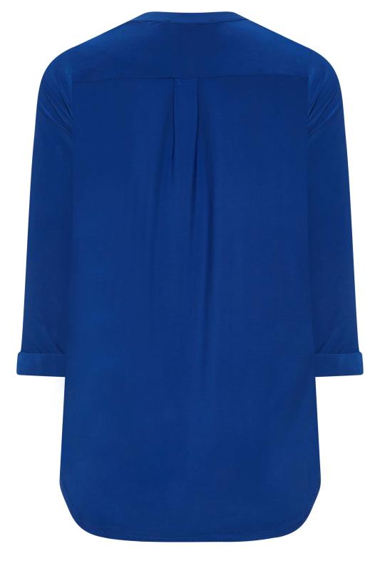 M&Co Blue Half Placket Jersey Shirt | M&Co 8