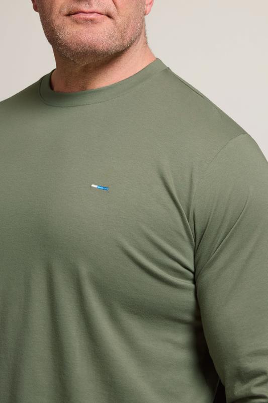 BadRhino Big & Tall Sage Green Extra Long Core Long Sleeve T-Shirt | BadRhino 4