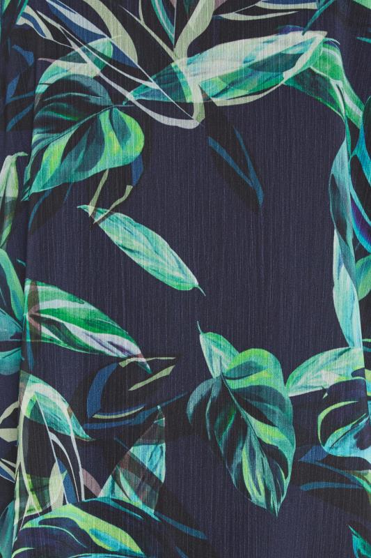 M&Co Black & Green Floral Print Flute Sleeve Blouse | M&Co 5