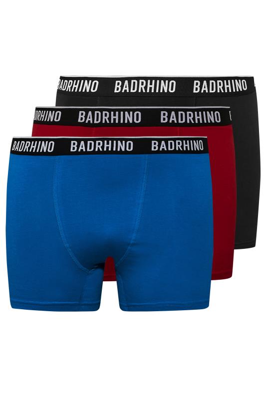 BadRhino Big & Tall 3 Pack Black/Red/Blue Boxers | BadRhino 4