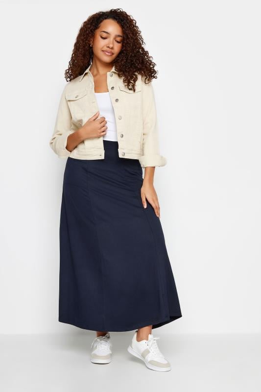 M&Co Navy Blue Pocket Maxi Skirt | M&Co 2