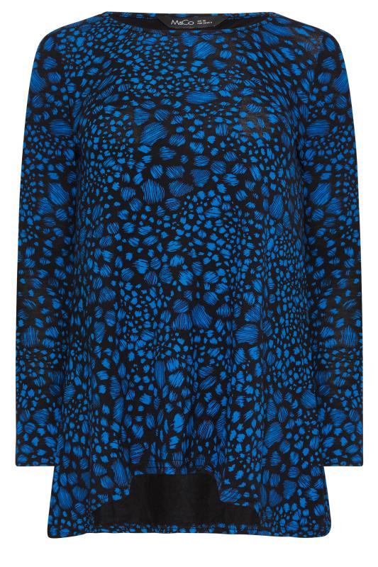 M&Co Petite Blue Spot Markings Long Sleeve T-Shirt | M&Co 5