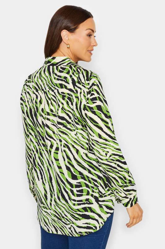M&Co Green Zebra Print Long Sleeve Shirt | M&Co 3