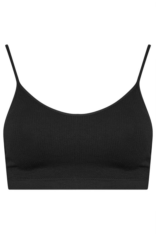 YOURSET 2 PACK Plus Size Black & White Seamless Padded Bralettes | Yours Clothing 9