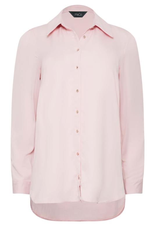 M&Co Light Pink Tie Back Tunic Shirt | M&Co