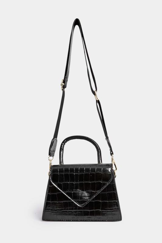 Black Multi Strap Bag | Yours Clothing 4