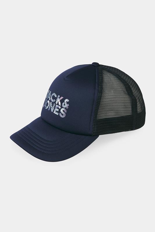 JACK & JONES Navy Blue Drew Trucker Cap