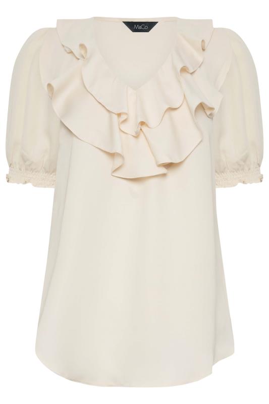 M&Co Ivory White Frill Blouse | M&Co 6