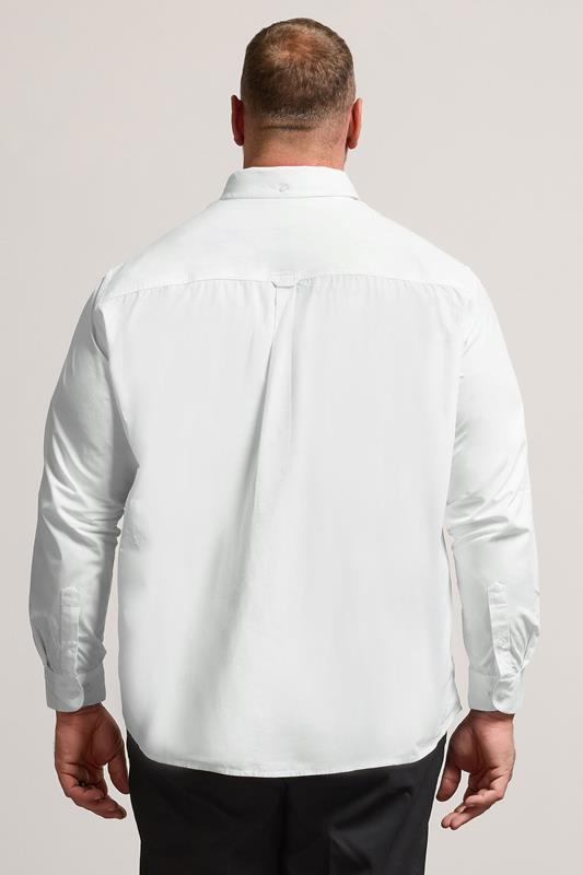 BadRhino Big & Tall 2 PACK White Long Sleeve Poplin Shirts | BadRhino 6