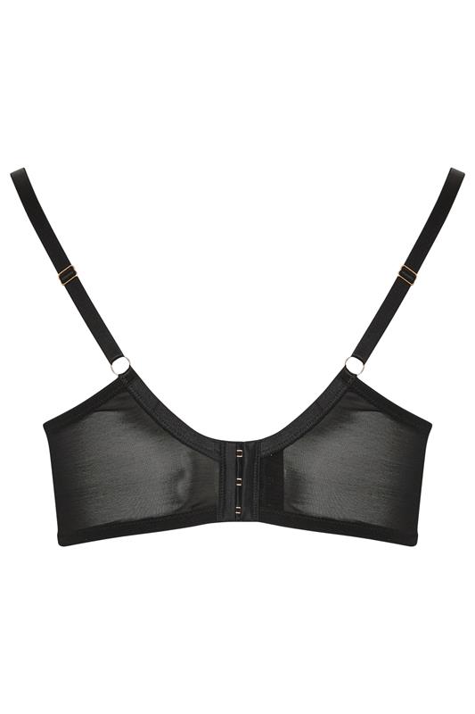 PLAYFUL PROMISES Black Embroidered Floral Bra 6