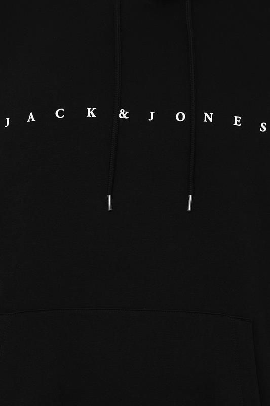 Jack & Jones Big & Tall Black Slogan Hoodie | BadRhino 5