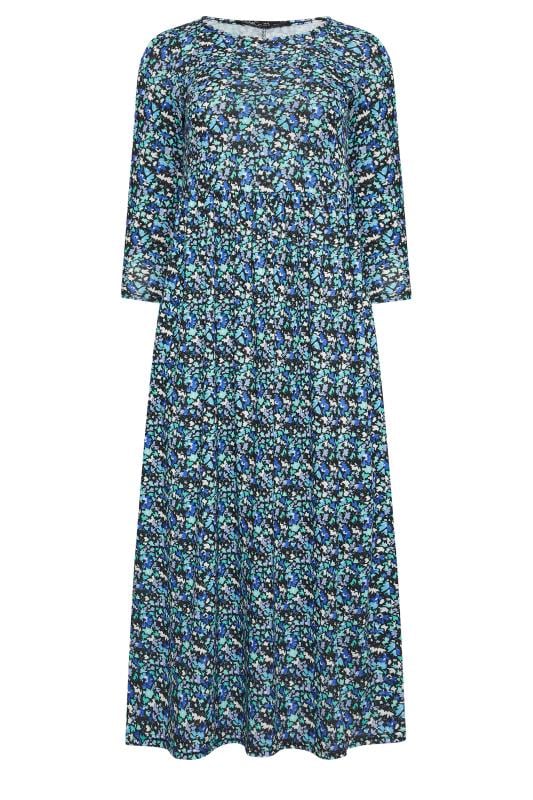 M&Co Petite Blue Ditsy Print Midi Dress | M&Co  5