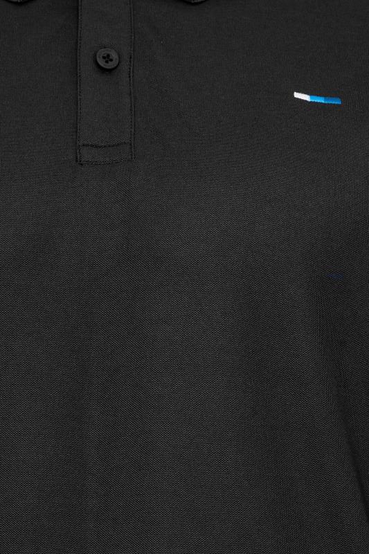 BadRhino Big & Tall Black Pique Golf Polo Shirt | BadRhino 2