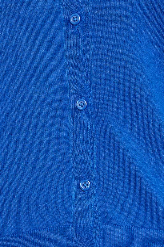 M&Co Petite Cobalt Blue Button Up Cardigan | M&Co 4