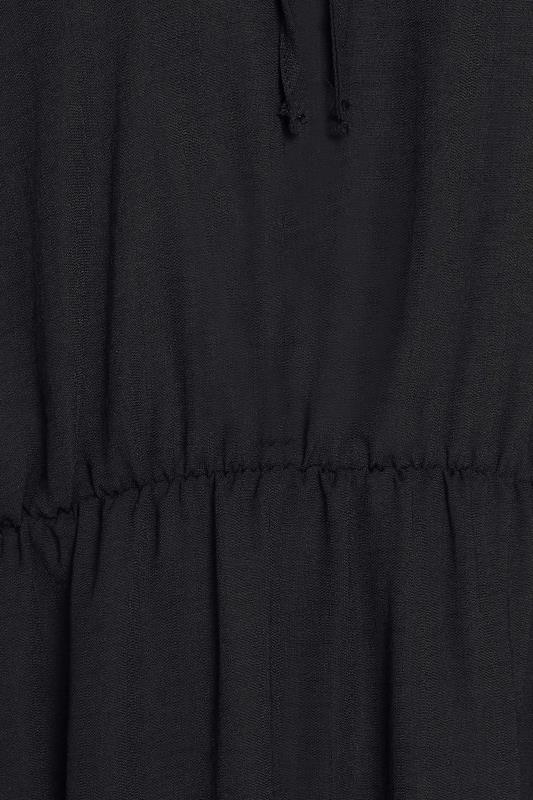 M&Co Black Tie Neck Elasticated Waist Dress | M&Co 5