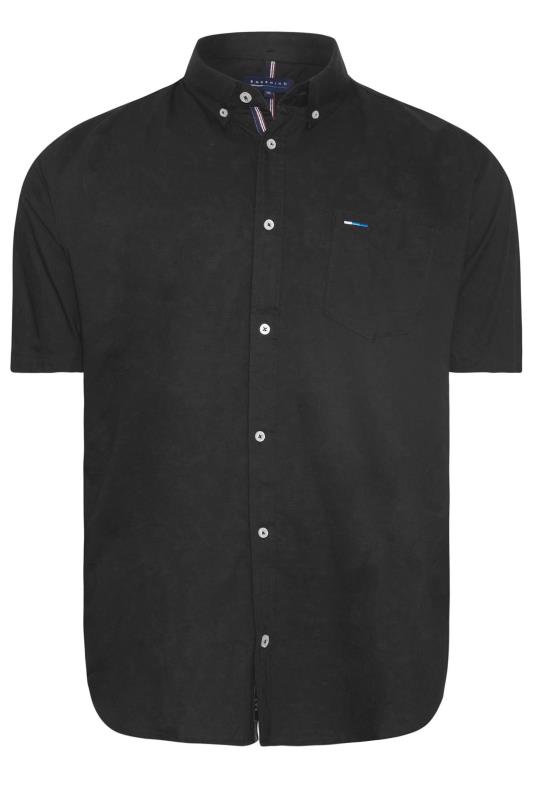BadRhino Big & Tall Black 2 PACK Short Sleeve Oxford Shirts | BadRhino 2