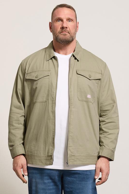 JACK & JONES Big & Tall Coriander Green Jacket | BadRhino 1