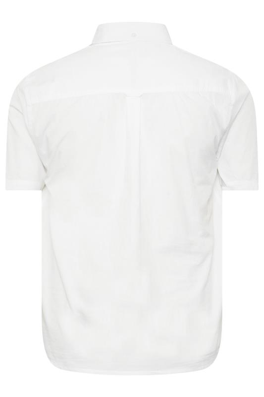 BadRhino Big & Tall 2 PACK White Short Sleeve Poplin Shirts | BadRhino 9