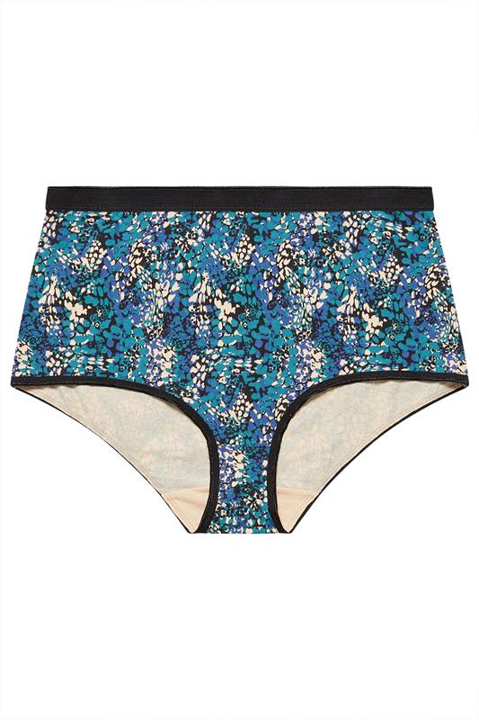 YOURSET 5 PACK Plus Size Teal Green Snake Print Full Briefs | Yours Clothing 6