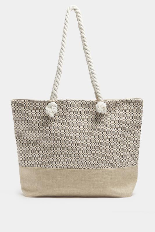  Yours Brown Tweed Look Tote Bag