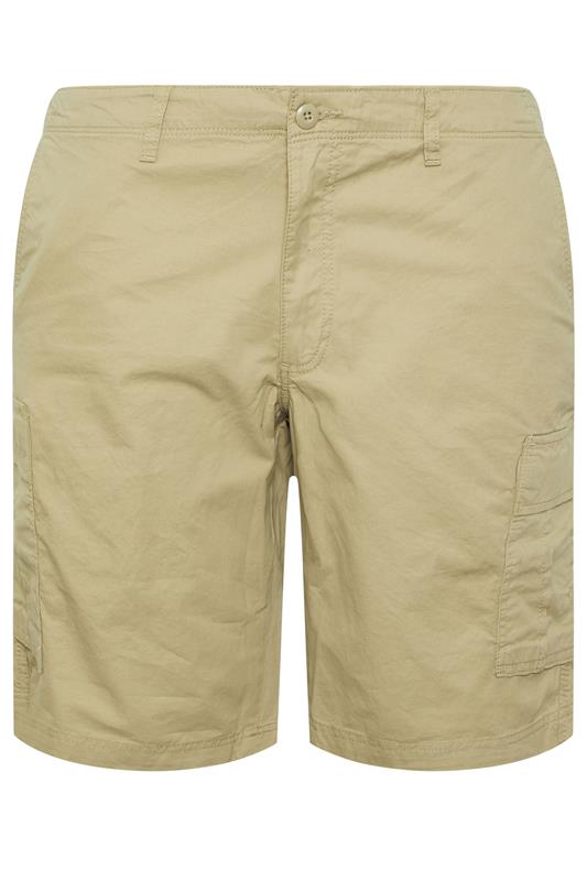 JACK & JONES Big & Tall 2 PACK Neutral And Olive Green Cargo Shorts | BadRhino 8