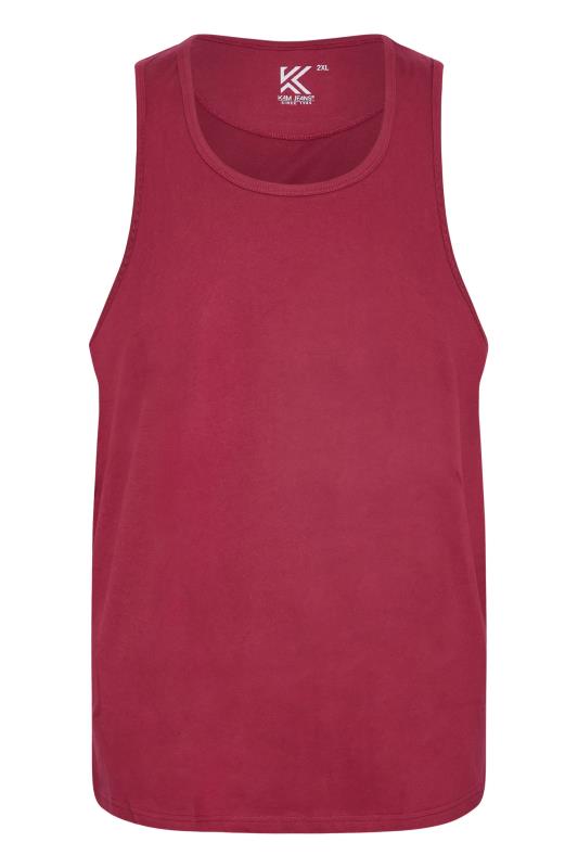 KAM Burgundy Red Plain Vest | BadRhino 1