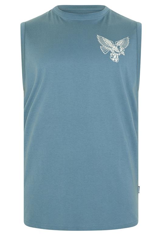 BadRhino Big & Tall Blue Eagle Graphic Extra Long Muscle Vest | BadRhino 6