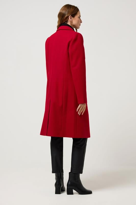 M&Co Red Midi Tailored Formal Coat | M&Co 5