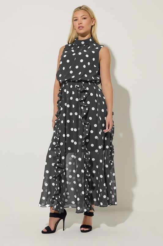 STAR Black Polka Dot Maxi Dress | StarByJM 2