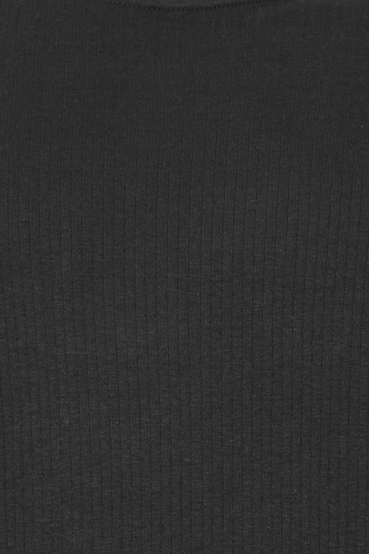 D555 Big & Tall Black Thermal Long Sleeve T-Shirt | BadRhino 1