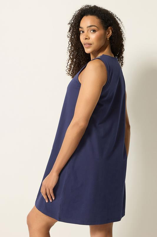 white christmas dresses Strapless Embroidered Cut Dress – Indigo main image 0