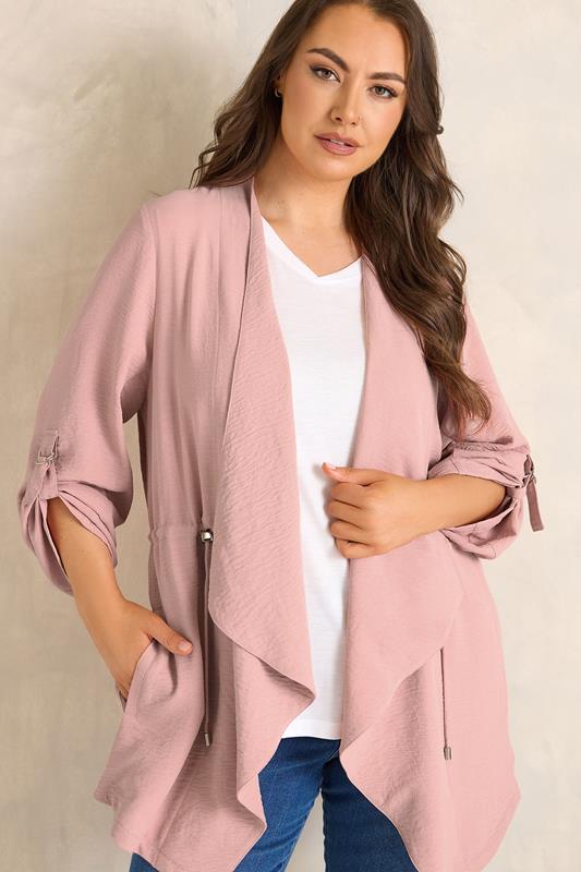 EVANS Curve Pink Lightweight Waterfall Jacket