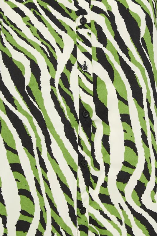 M&Co Green Zebra Print Long Sleeve Shirt | M&Co 5