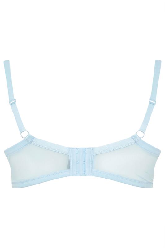 YOURSET 2 PACK Curve Grey Marl & Blue Lace Trim Padded Bra | Yours Clothing 9
