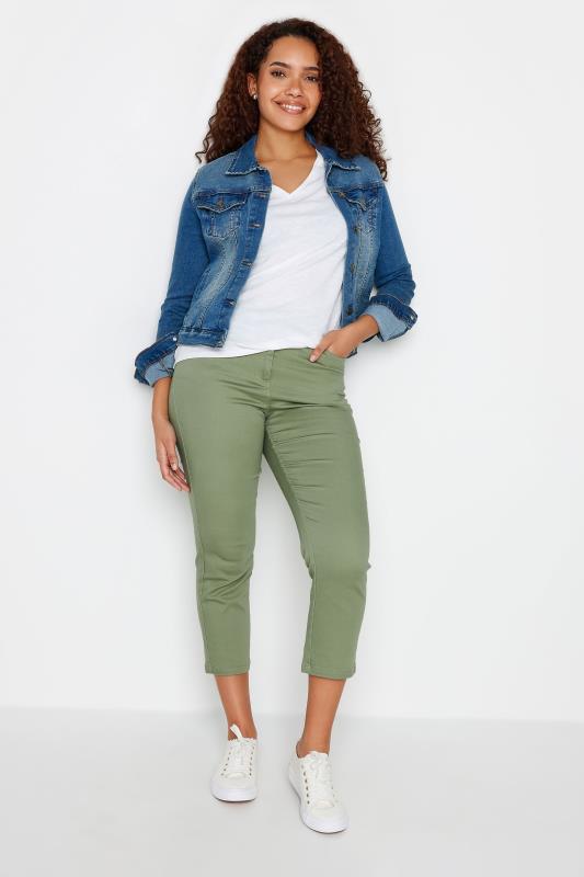 M&Co Khaki Green Cropped Jeans | M&Co 3