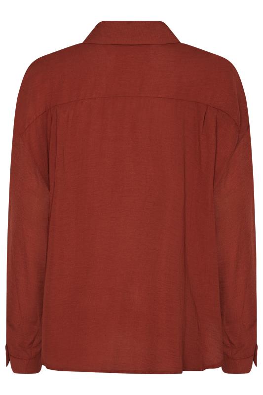 M&Co Burnt Orange Button Through Pocket Shirt | M&Co 7