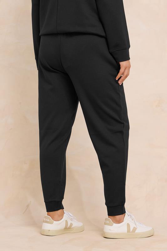 EVANS Plus Size Black Luxe Zip Pocket Joggers | Evans  2