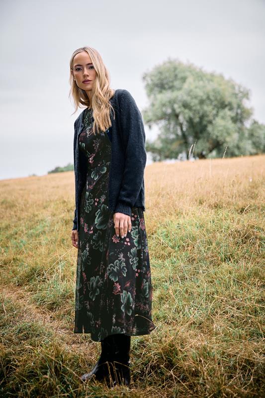 LTS Tall Navy Blue Knitted Button Cardigan | Long Tall Sally 5