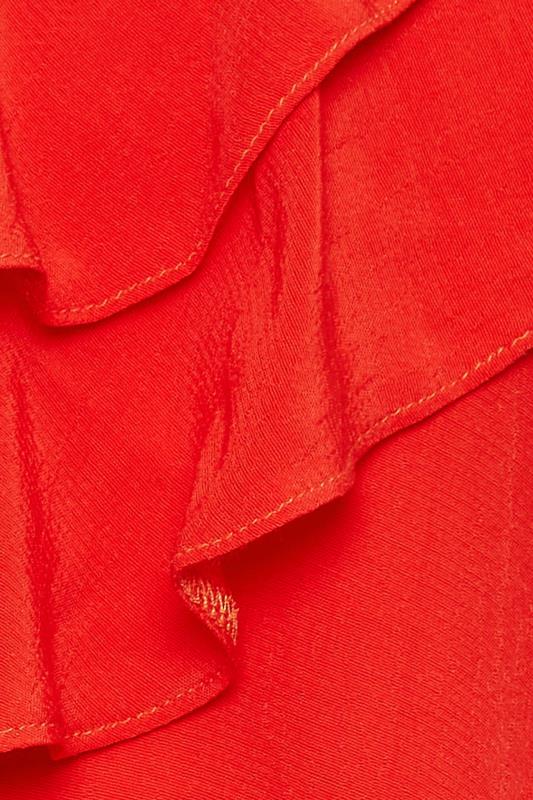 M&Co Red Frill Front Blouse | M&Co 5